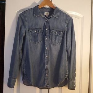 J. Crew Blue Denim Shirt